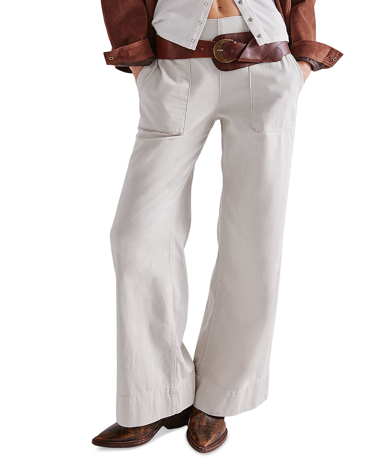 Free People Breezy Relaxed Pull On Jeans