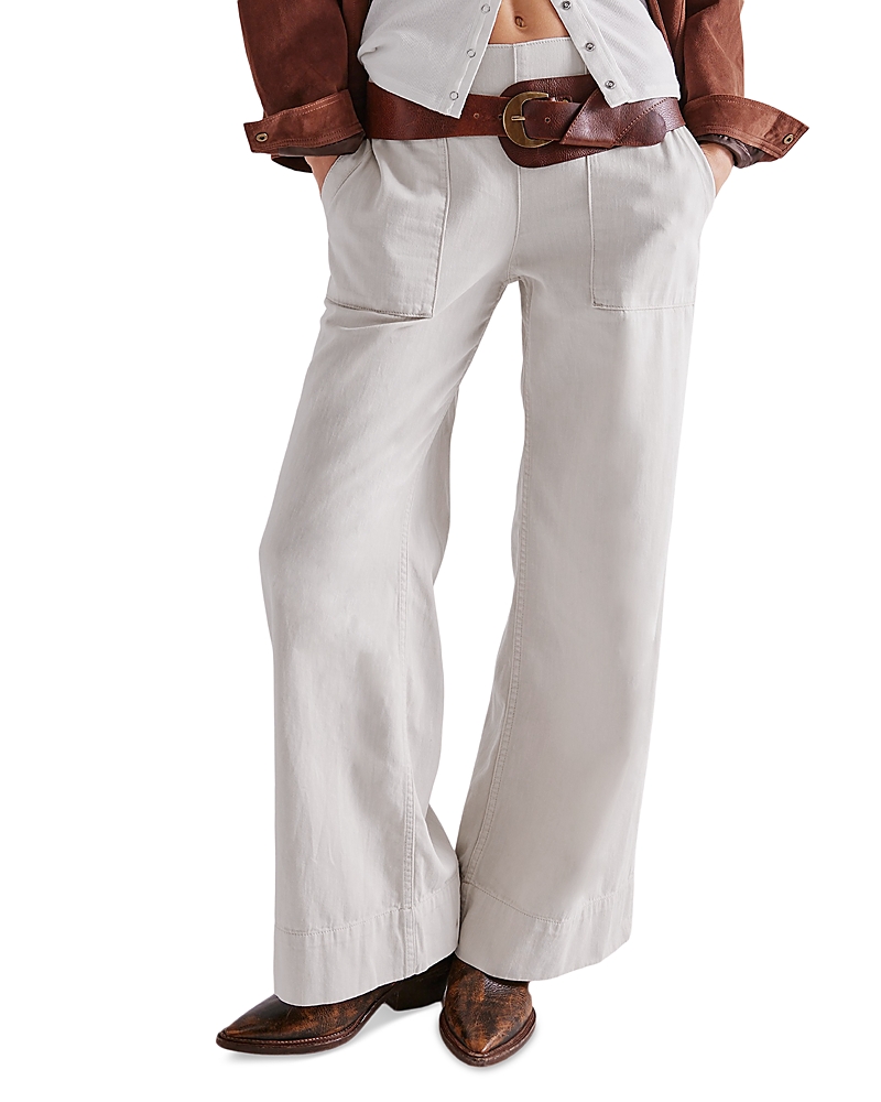 Free People Breezy Relaxed Pull On Jeans in Bright Light