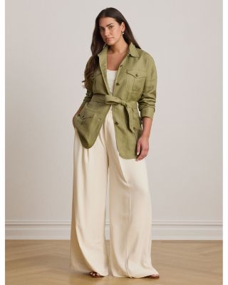 Linen Blend Twill Field Jacket - thumbnail 8