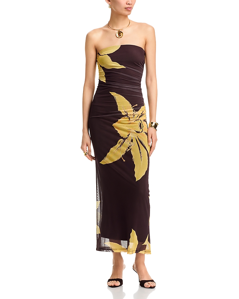 Bardot Ciera Strapless Mesh Dress