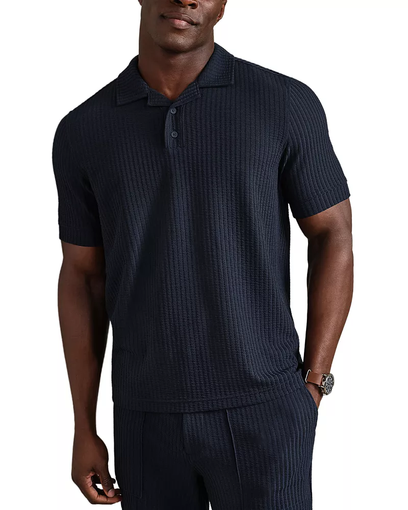 Rhone Casual Seersucker Polo