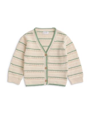 Unisex Striped V Neck Knit Cardigan - Baby
