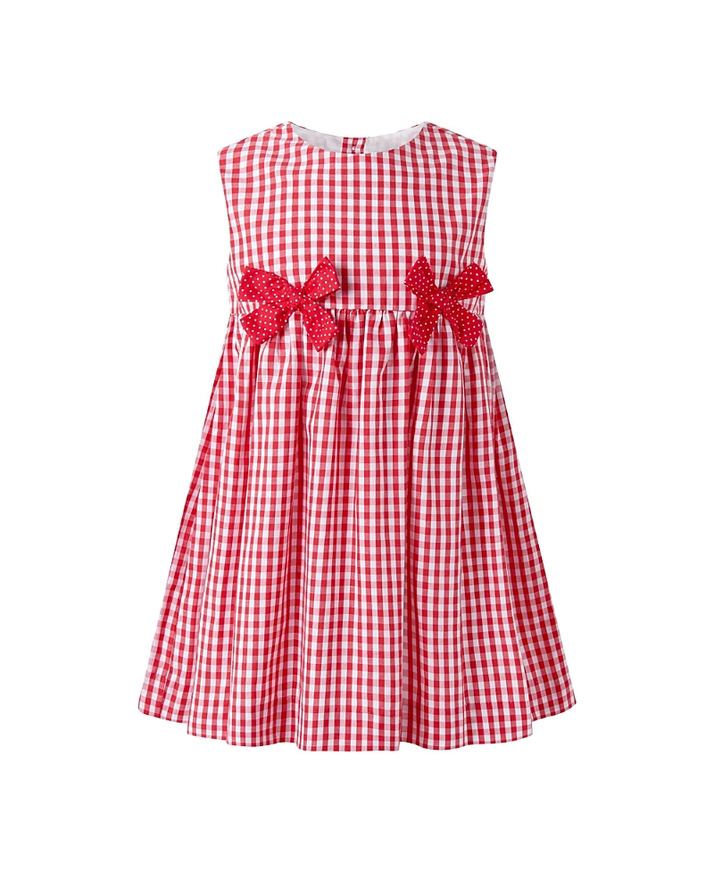 Rachel Riley Girls' Gingham Bow Dress - Little Kid, Big Kid