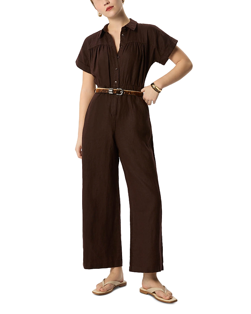 Whistles Utility Linen Jumpsuit