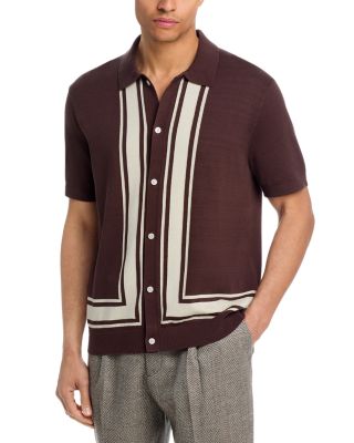 Madewell Border Stripe Short Sleeve Shirt