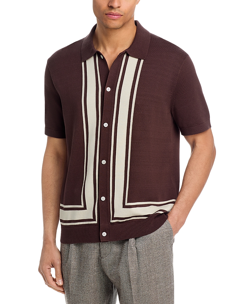 Madewell Border Stripe Short Sleeve Shirt
