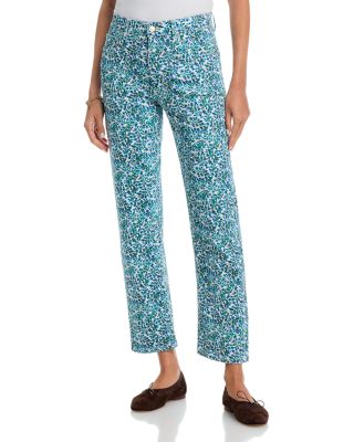 Topanga High Rise Printed Jeans in Blue Vine