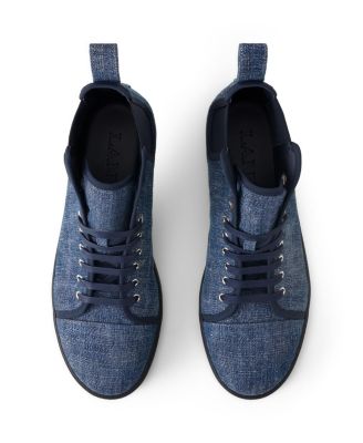   Dbb1 High Top Denim Sneakers