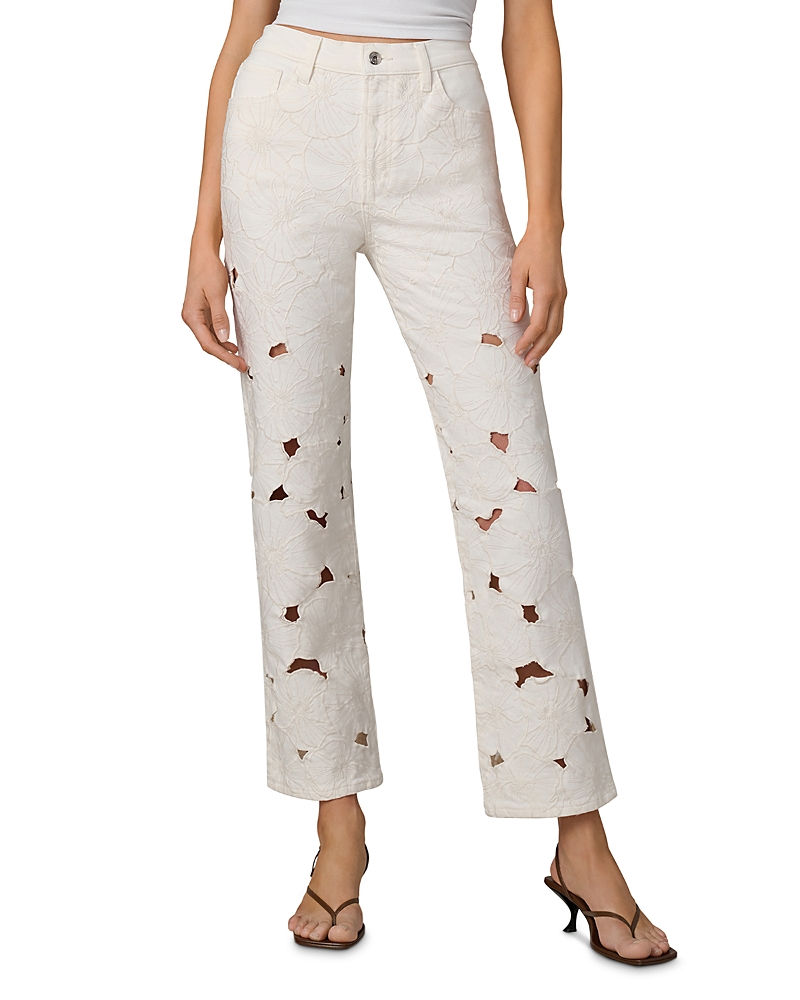Joe's Jeans The Margot Allover Broderie Jeans in Ecru Floral