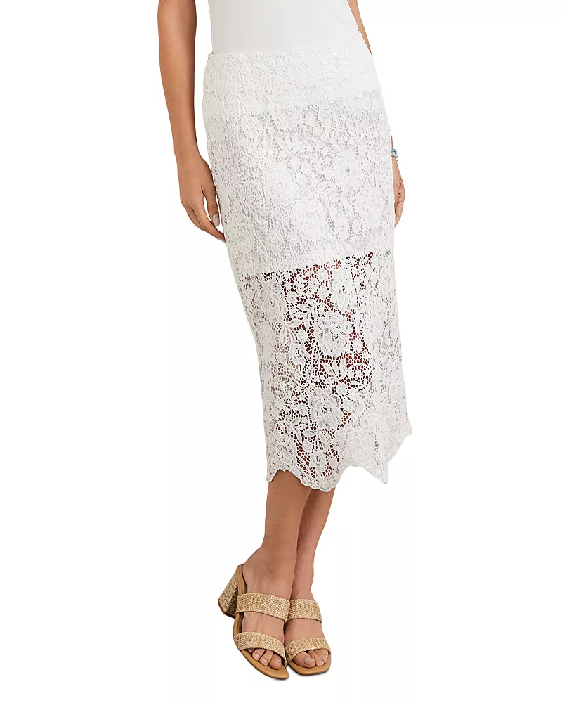 Karen Kane Lace Midi Pencil Skirt