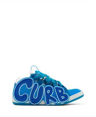  Unisex Curb Patch Sneakers In Leather