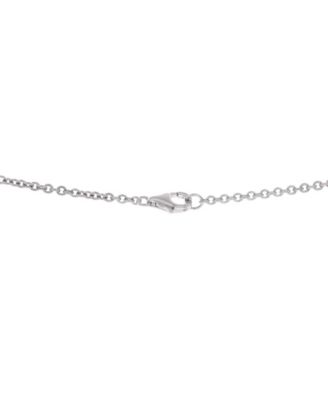  Love Interlocking Necklace 18K White Gold, 17.25"