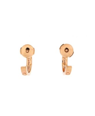  Small Love Hoop Earrings 18K Rose Gold