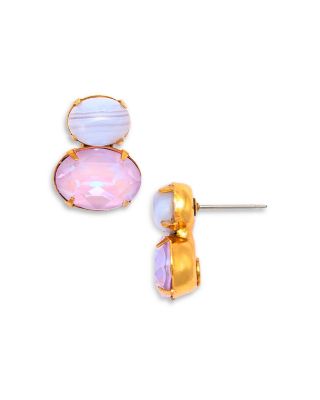 Yvette Gemstone & Crystal Drop Earrings