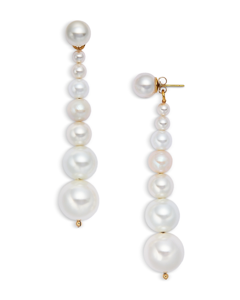 Aqua Imitation Pearl Earrings - Exclusive