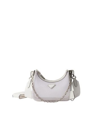 Re-Edition 2005 Mesh and Brushed Leather Bag