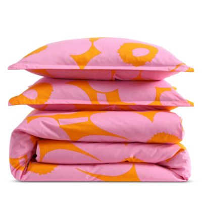 Marimekko Unikko Cotton Reversible 3 Piece Comforter Set, Full/queen In Multi