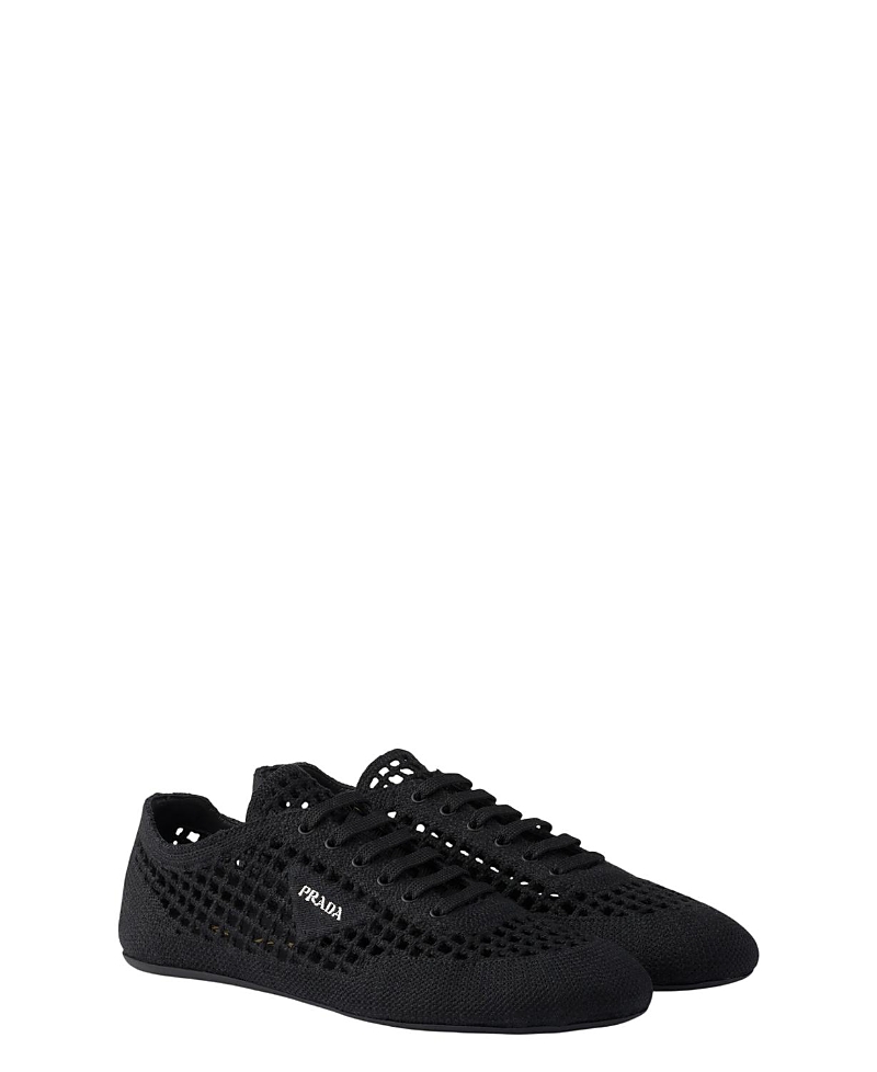 Prada Women's Collapse Crochet Laced Sneakers