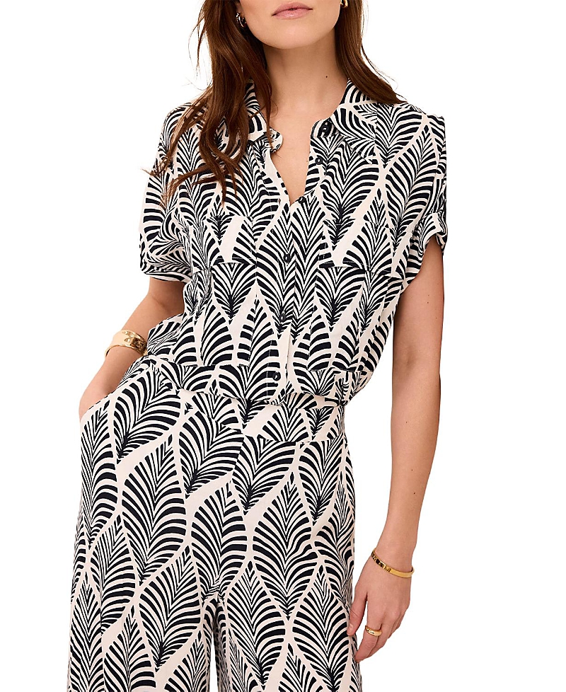 Mint Velvet Women's Leaf Print Resort Shirt