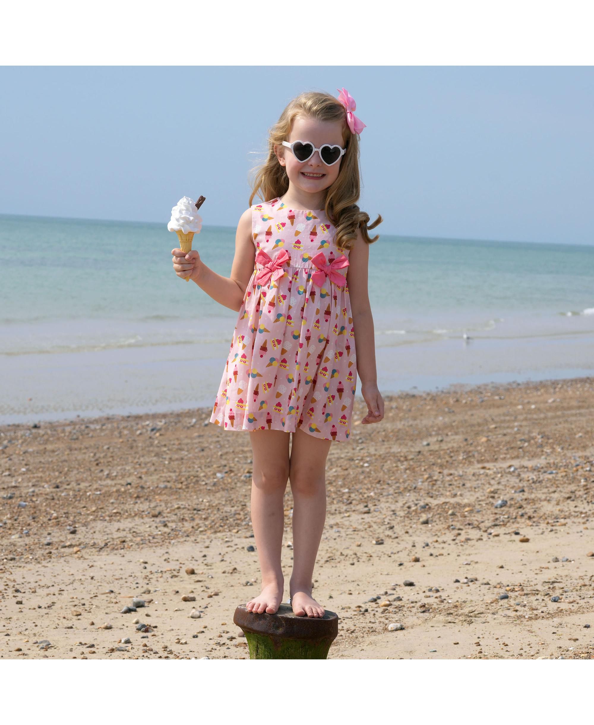 Girls' Summer Treats Bow Dress - Little Kid, Big Kid — Image 3