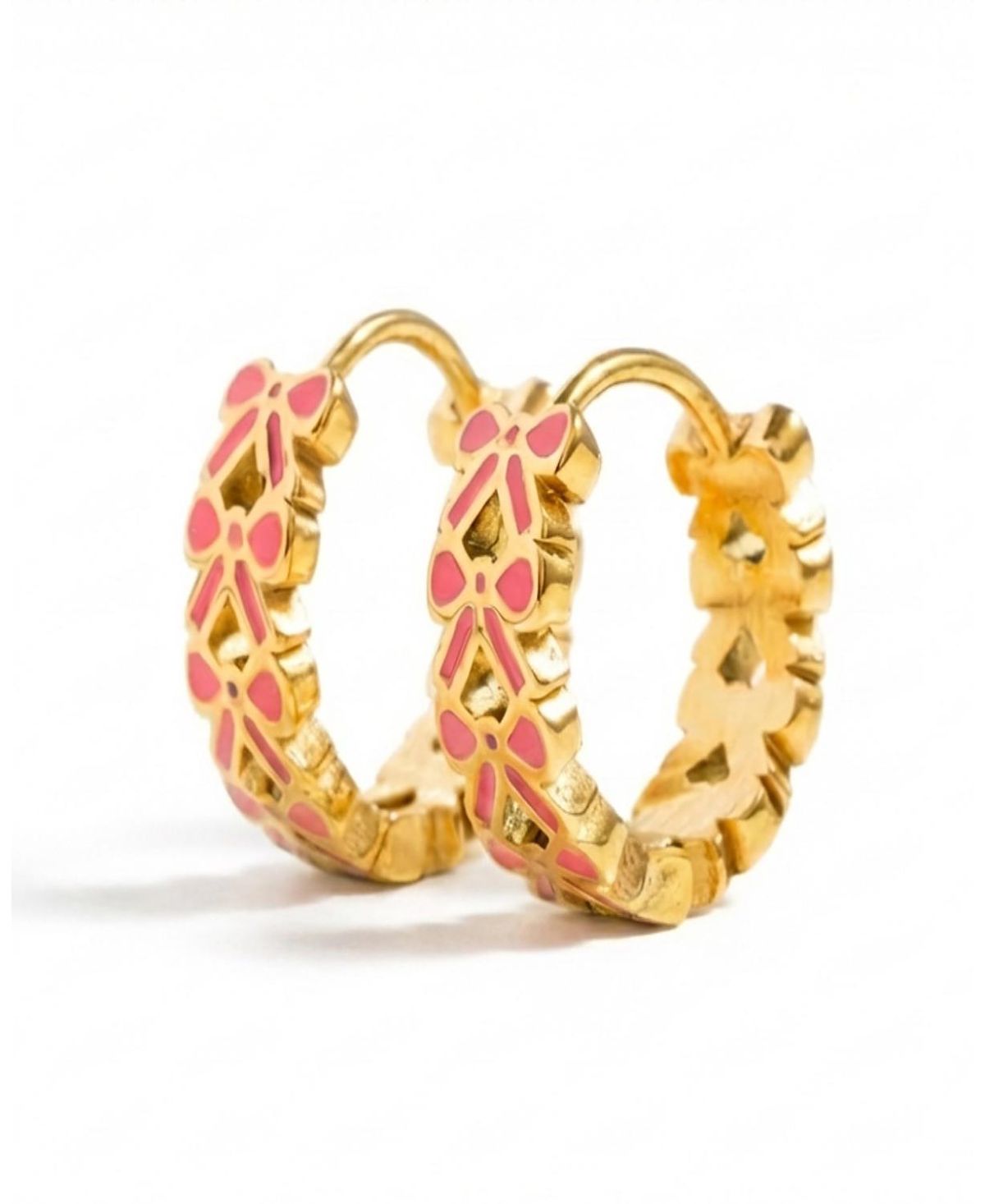 Pip Pop Girls' Bow Repeat Hoop Earring