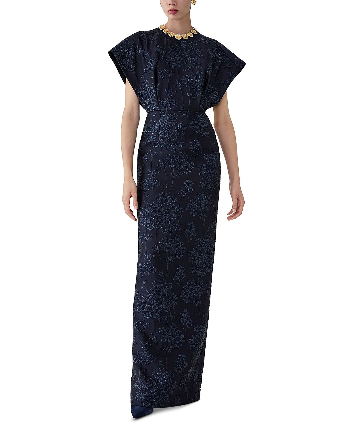 Carolina Herrera Fan Bodice Gown