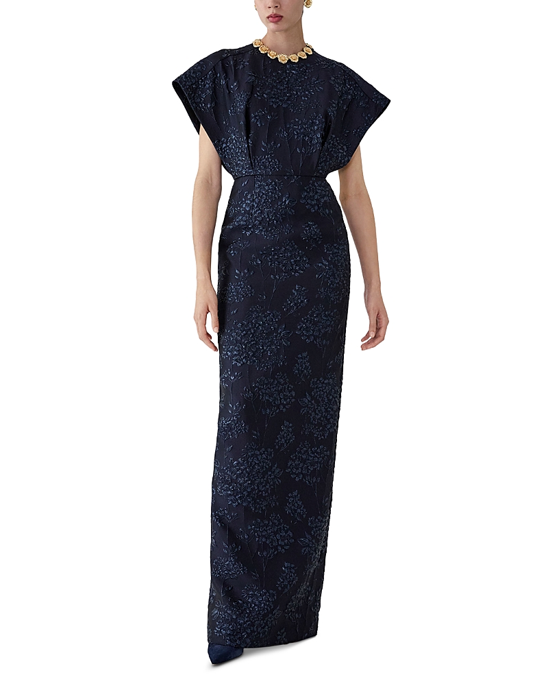 Carolina Herrera Fan Bodice Gown