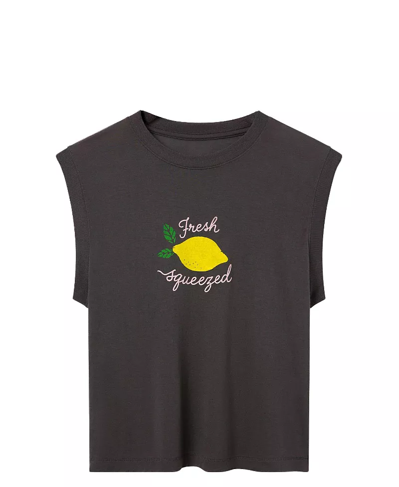 Junk Food Clothing Women's Fresh Squeezed Vintage Tissue Tank