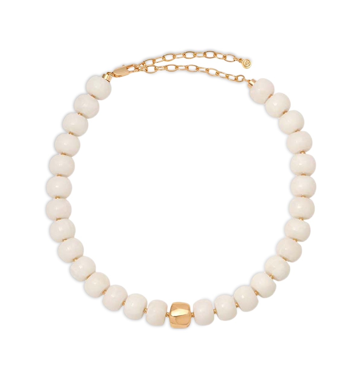 Power Bead Stone Statement Necklace, 15-20"