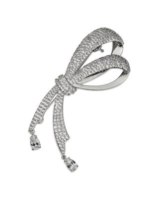 Eros Pav&eacute; Half Bow Pin