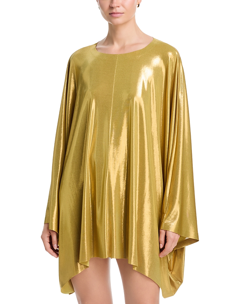 Norma Kamali Caftan Mini Dress Swim Cover-Up
