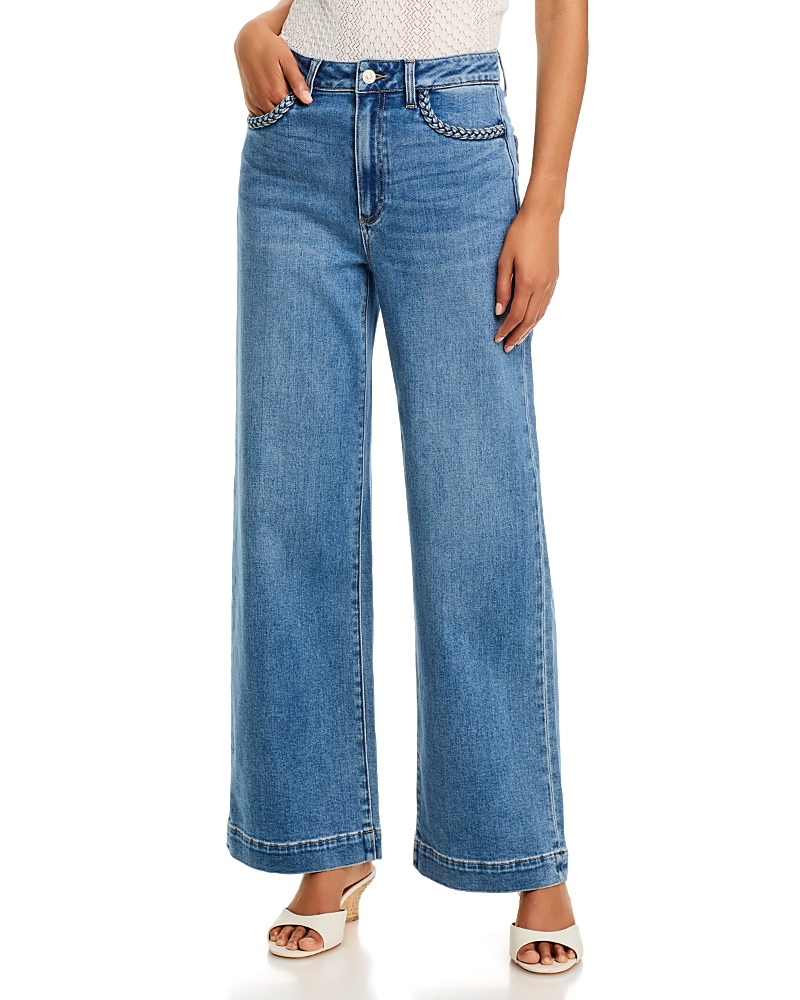 Paige Anessa 31 High Rise Wide Leg Jeans in Encino