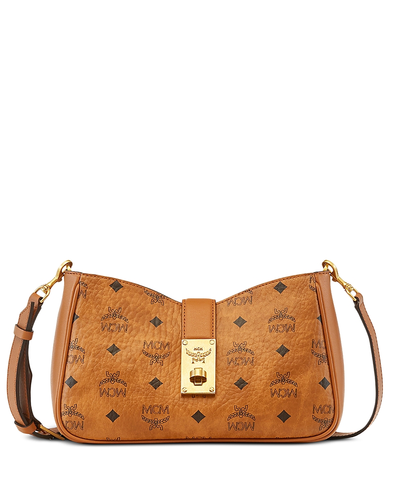 Mcm Tracy Small Visetos Leather Shoulder Bag
