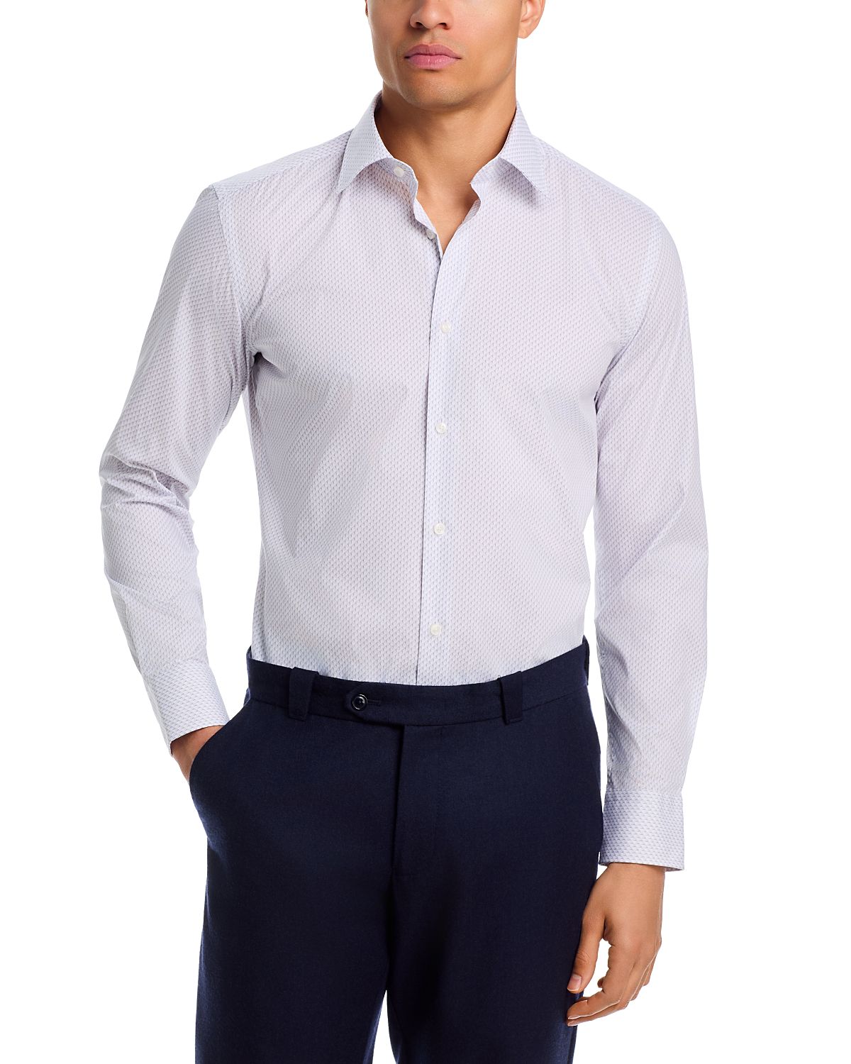 Boss Hank Kent Collar Slim Fit Dress Shirt
