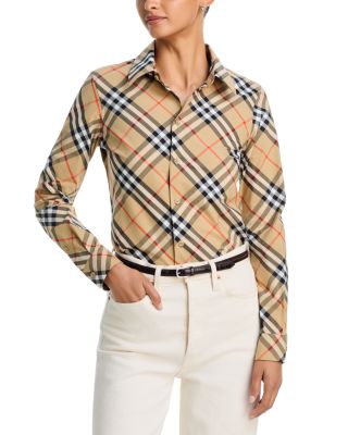 Slim Fit Check Cotton Shirt