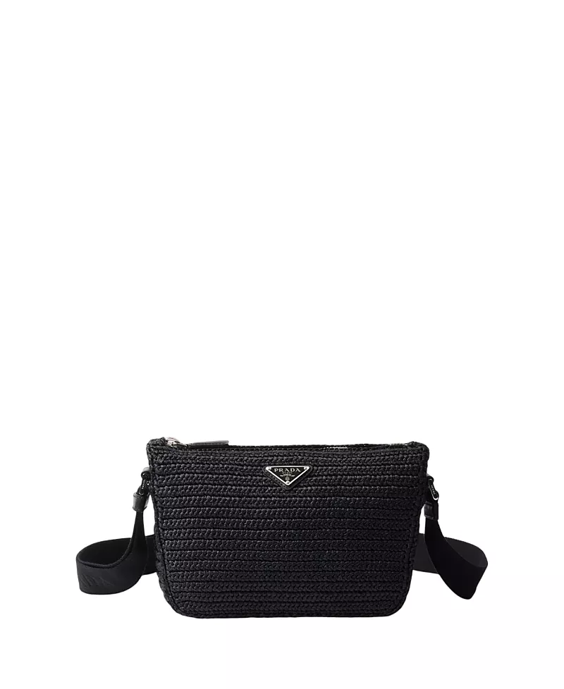 Prada Unisex Crochet Shoulder Bag