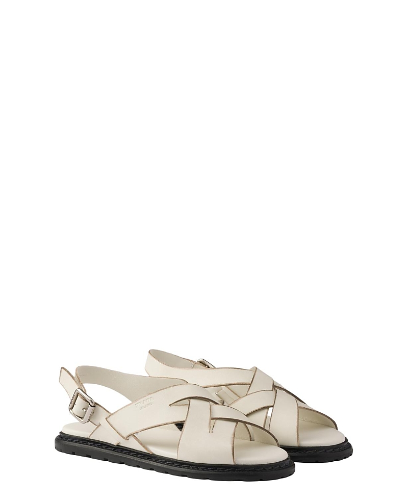 Prada Women's Antiqued Leather Sandals