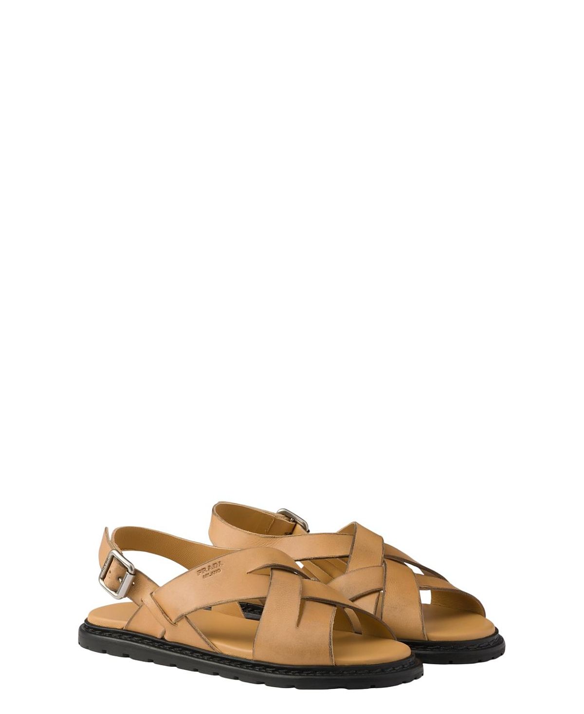 Prada Women's Antiqued Leather Sandals