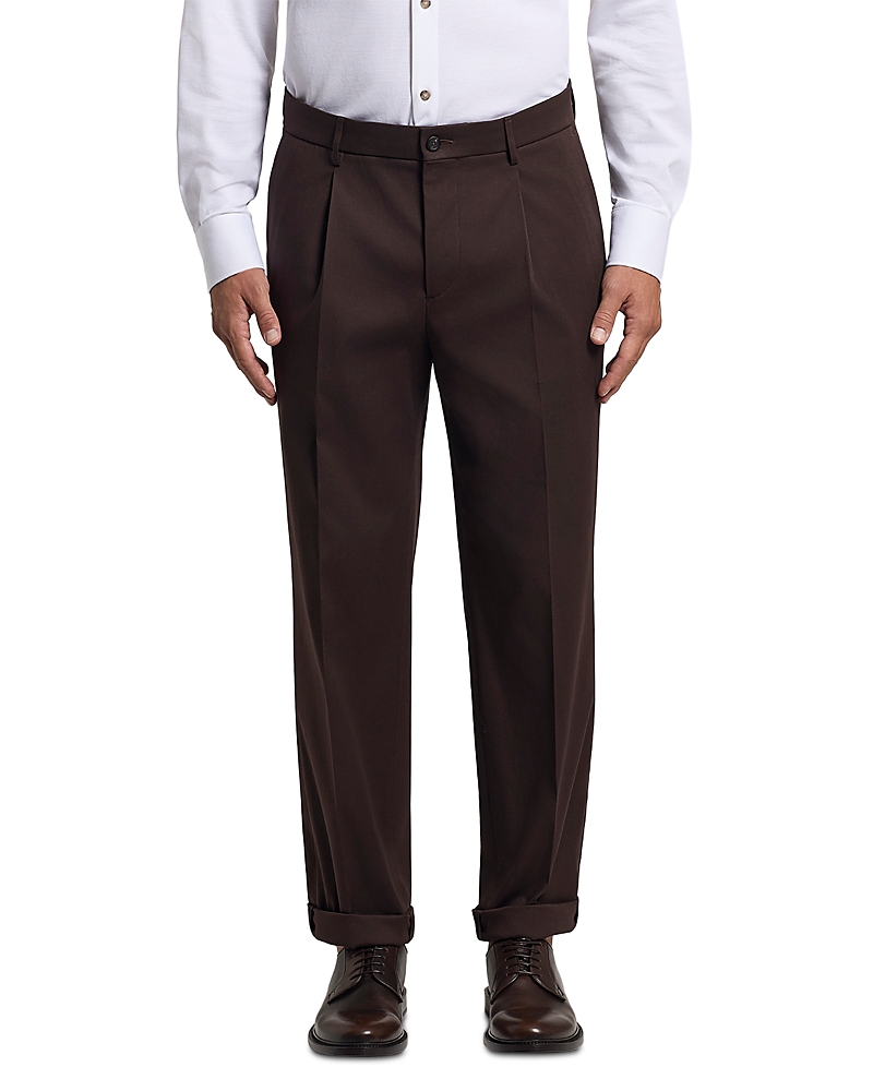 Peserico Leisure Fit Pleated Tailored Trousers
