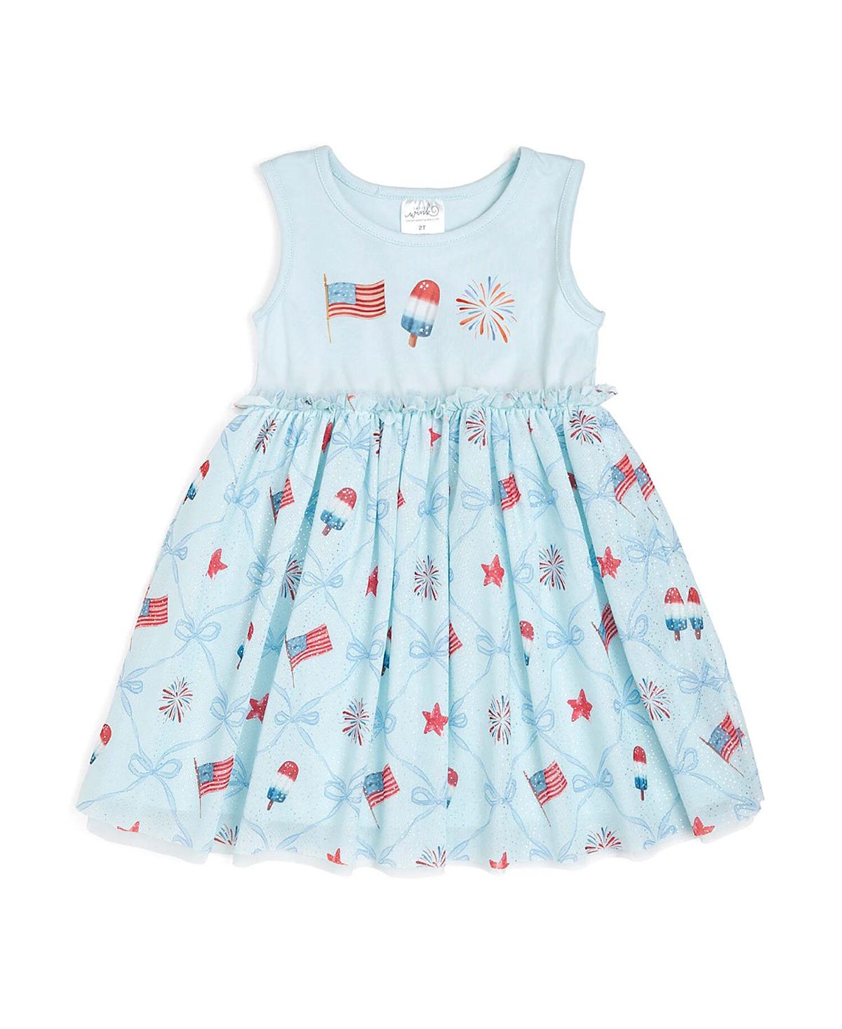 Sweet Wink Girls' Patriotic Trellis Tank Tutu Dress - Baby, Little Kid, Big Kid