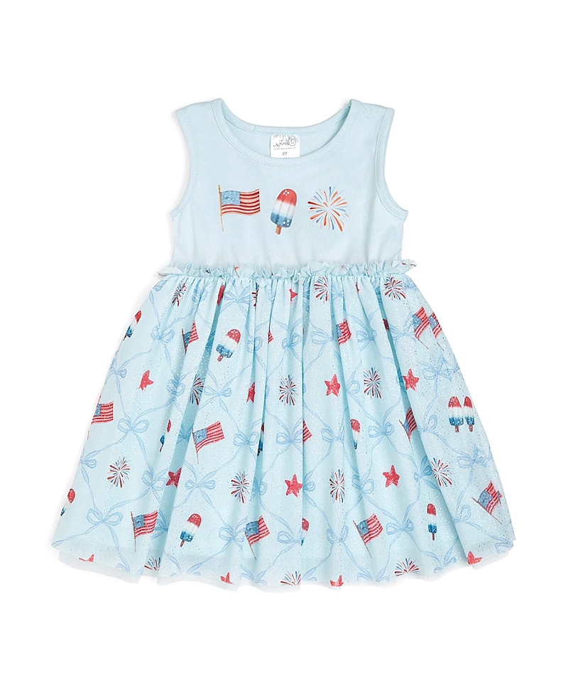 Sweet Wink Girls' Patriotic Trellis Tank Tutu Dress - Baby, Little Kid, Big Kid