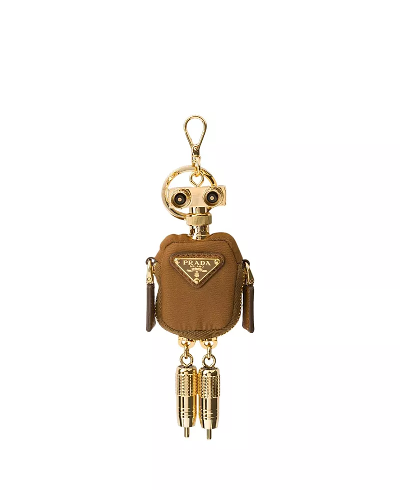 Prada Robot Re-Nylon Keychain Charm