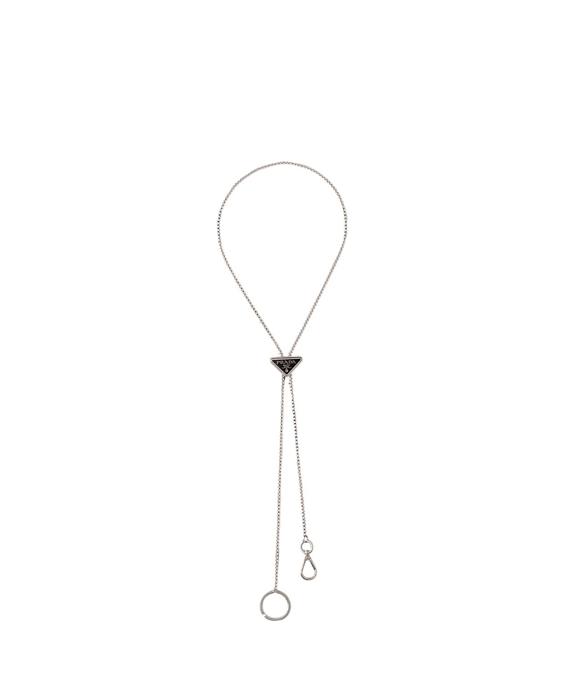 Prada Metal Keychain · OS