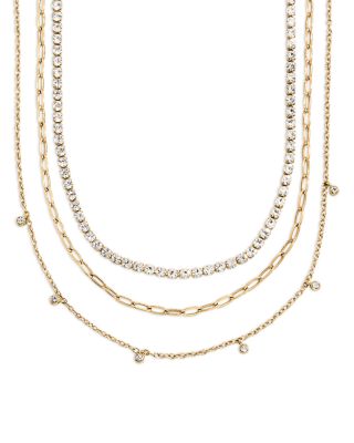 Tate Mixed Chain Necklaces, Set of 3