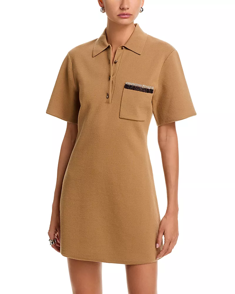3.1 Phillip Lim Short Sleeve Polo Mini Dress