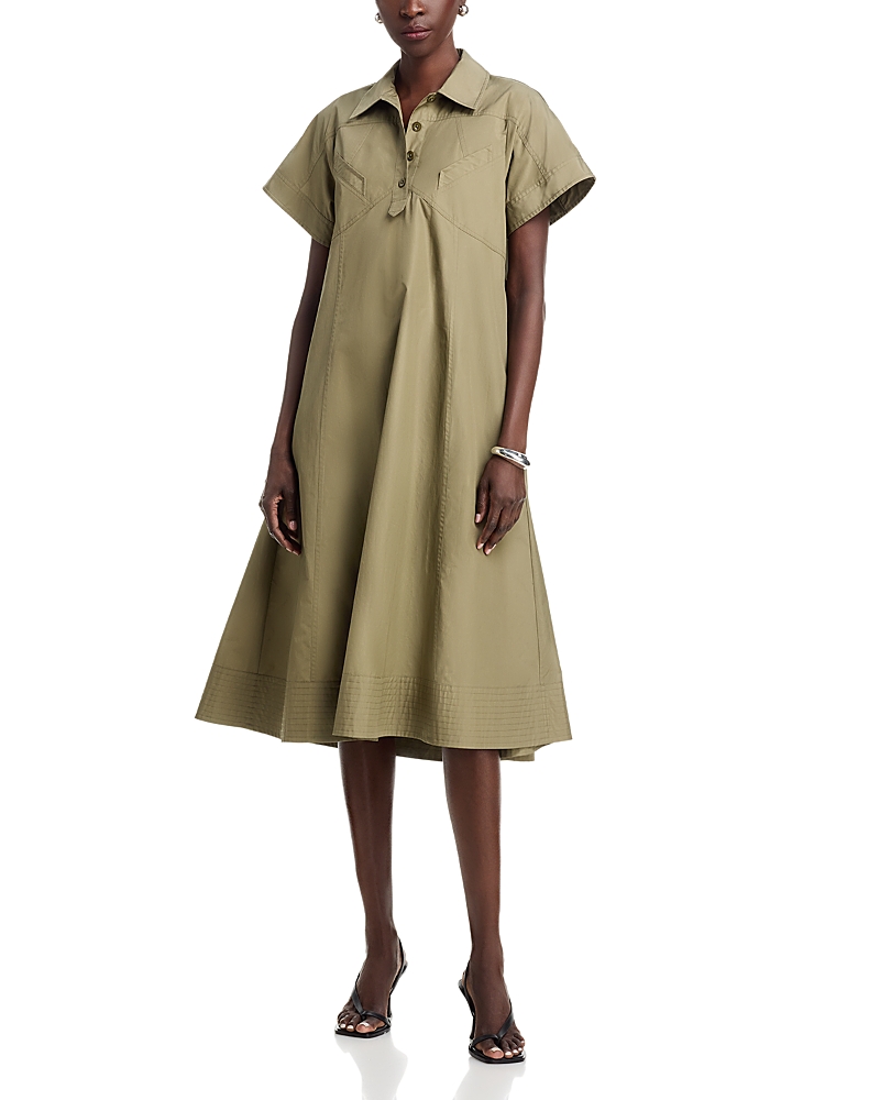 3.1 Phillip Lim Poplin Trapeze Midi Dress