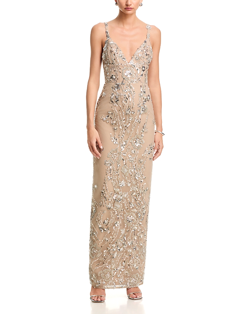 Bronx And Banco Venetian Allegra Embellished Maxi Dress