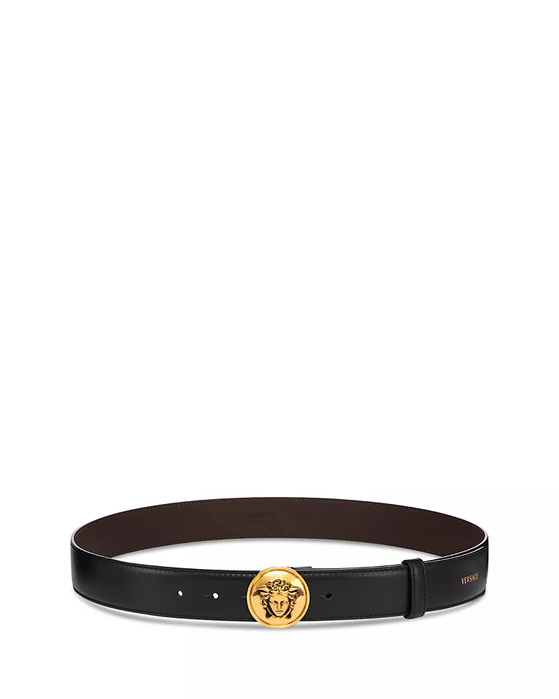 Versace Men's Medusa Leather Belt
