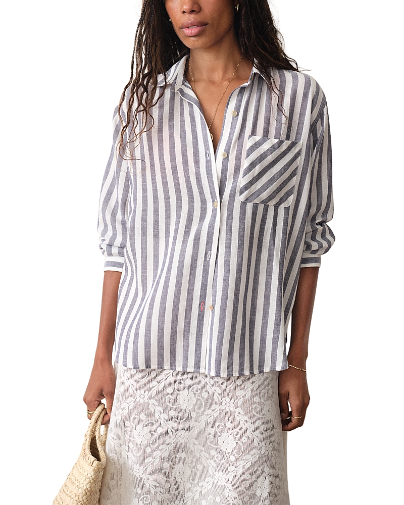 Marine Layer Jane Relaxed Stripe Shirt