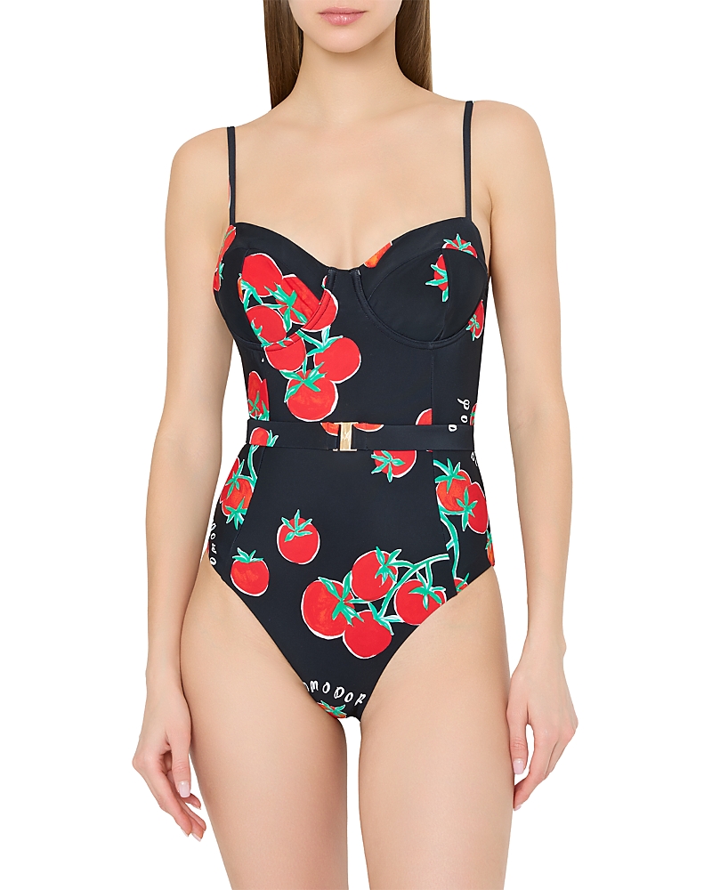 Milly Pomodoro Underwire One Piece Swimsuit